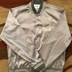 Silver Diamond Bomber Jacket